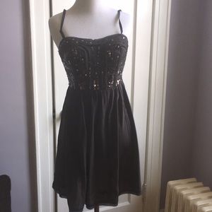 Grey sequins dress
